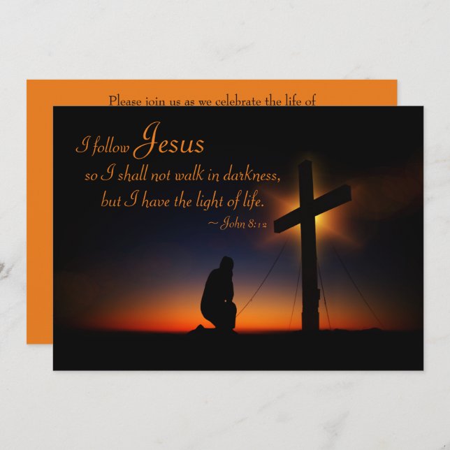 Holy Cross at Sunset Memorial Service Announcement (Front/Back)