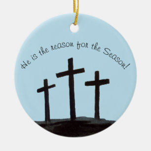 Holy Cross Ceramic Ornament