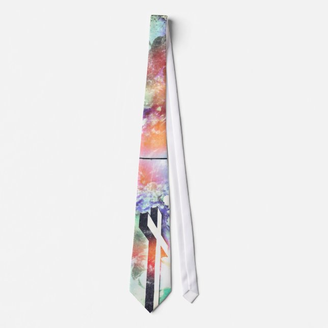 Holy Cross Pastel Distressed Tie (Front)