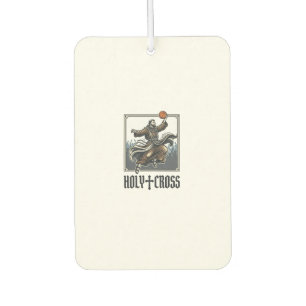 Holy Cross Vintage Basketball Religious Shirt Air Freshener