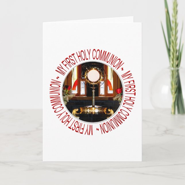 HOLY EUCHARIST - HOLY COMMUNION CARD (Front)