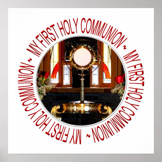 HOLY EUCHARIST - HOLY COMMUNION POSTER (Front)