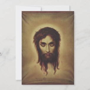 Holy Face of Jesus Christ Holiday Card