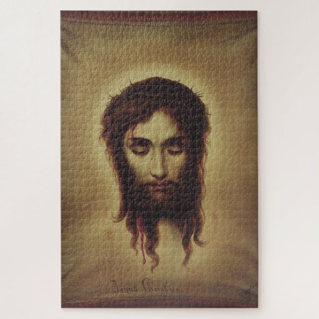 Holy Face of Jesus Christ Jigsaw Puzzle (Vertical)