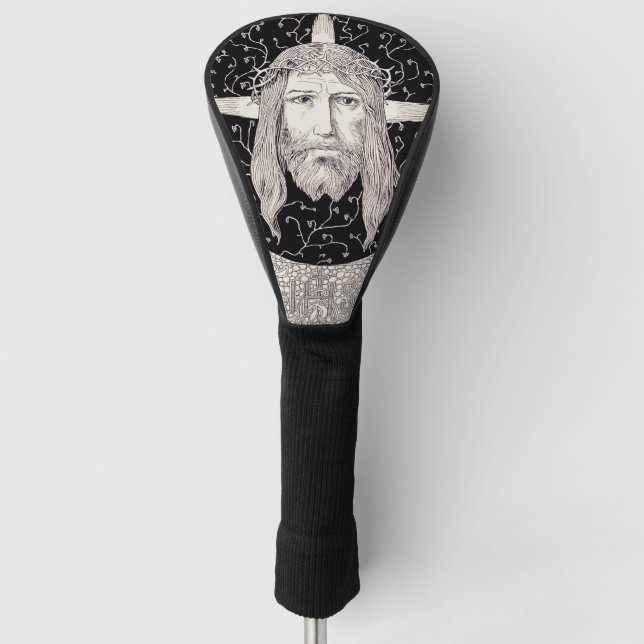 Holy Face of Jesus Christ Sacred Art Accessory Golf Head Cover (Front)