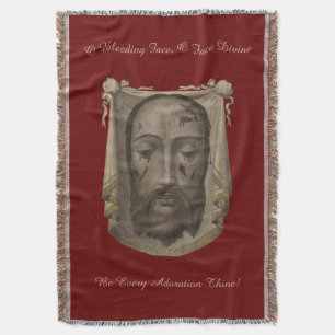 Holy Face of Jesus Throw Blanket