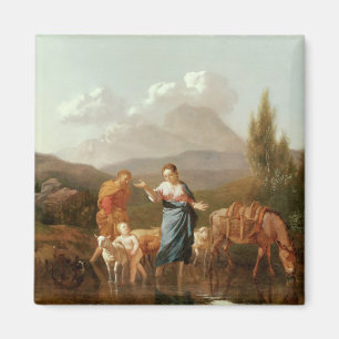 Holy family at a stream magnet