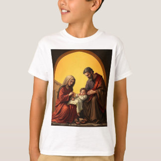 Holy Family Baby Jesus Mary and Joseph Kid's Tee
