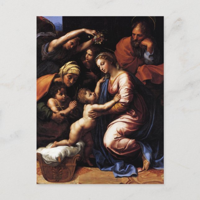 Holy Family by Raphael Postcard (Front)