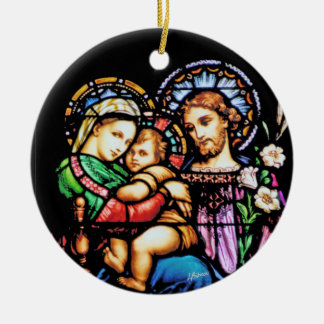 Holy Family Ceramic Ornament