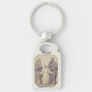 Holy Family Jesus, Virgin Mary and Saint Joseph  Keychain