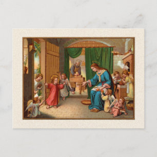 Holy Family Kitchen Postcard