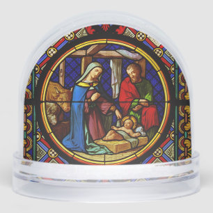 Holy Family Nativity Scene Snow Globe