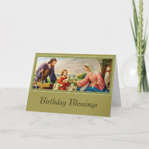 HOLY FAMILY St. Joseph, Jesus, Mary Card