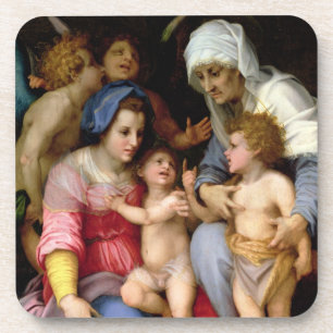 Holy Family with Angels, c.1515-16 (oil on panel) Coaster