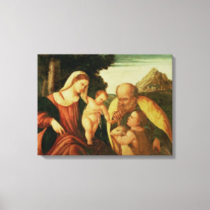 Holy Family with St. John Canvas Print