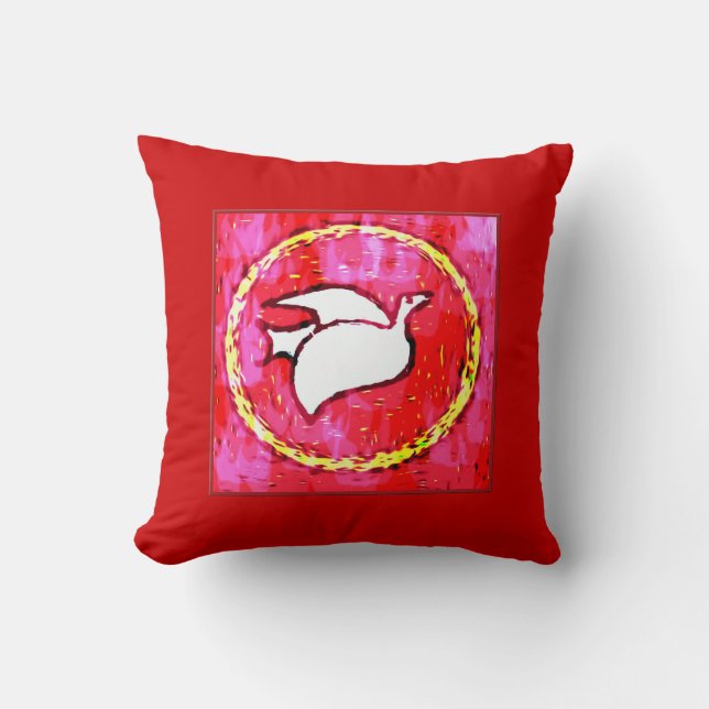 Holy Fire Throw Pillow (Front)