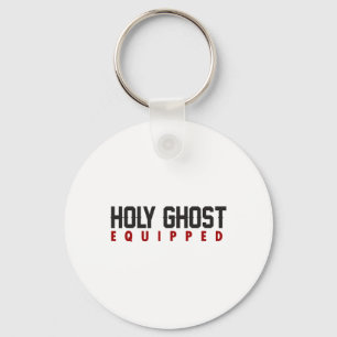 Holy Ghost Equipped Ghost Halloween Spooky Season Keychain