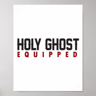 Holy Ghost Equipped Ghost Halloween Spooky Season  Poster