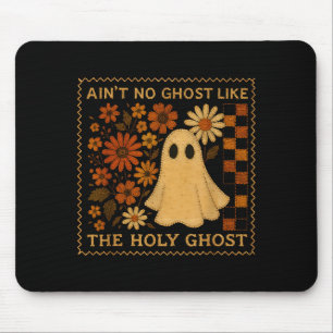 Holy Ghost Funny Fall Floral Retro Christian Faith Mouse Pad