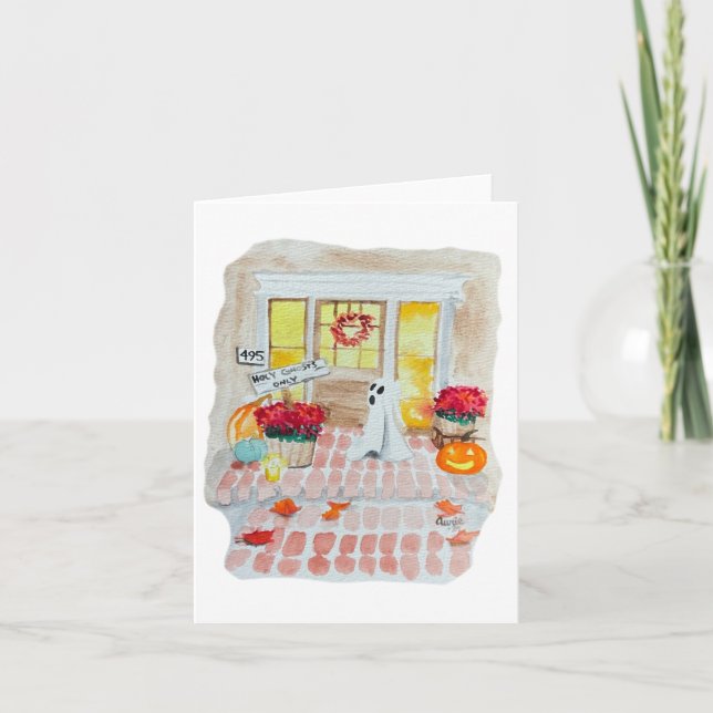 Holy Ghost Funny Halloween Card (Front)