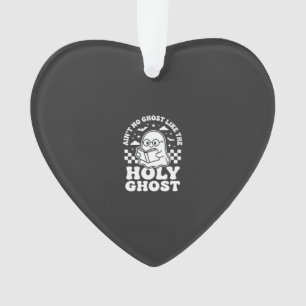 Holy Ghost Retro Halloween Ghost Design_1 Ornament