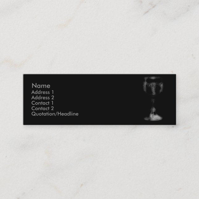 Holy Grail Business Card (Front)