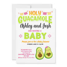 Holy Guacamole Avocado Baby Shower Fiesta