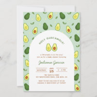 Holy Guacamole Avocado Green Baby Shower