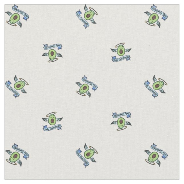 Holy Guacamole! Fabric (Close Up)