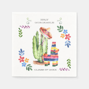 Holy Guacamole Fiesta Graduation Party Napkin