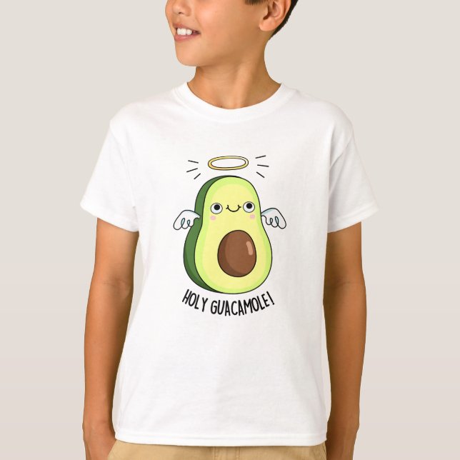 Holy Guacamole Funny Goody Avocado Pun  T-Shirt (Front)