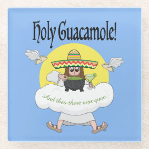 Holy Guacamole Glass Coaster