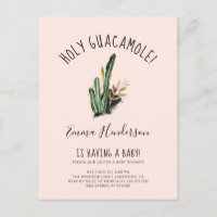 Holy Guacamole Mexican Cactus Baby Shower