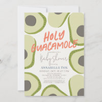Holy Guacamole Modern Avocado Baby Shower