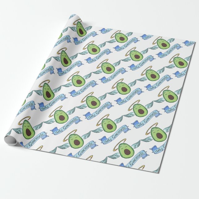 Holy Guacamole! Wrapping Paper (Unrolled)