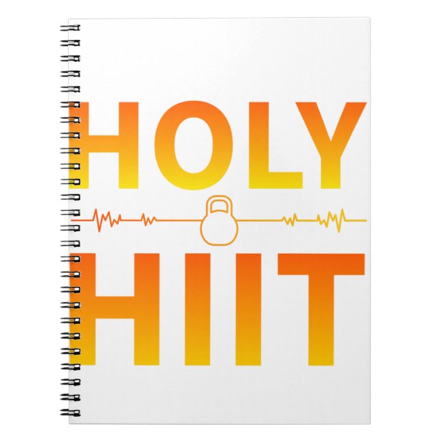 Holy Hiit - Hiit Workout, Interval Training Notebook (Front)