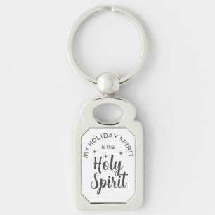 Holy Holiday Spirit Christian Religious Christmas Keychain