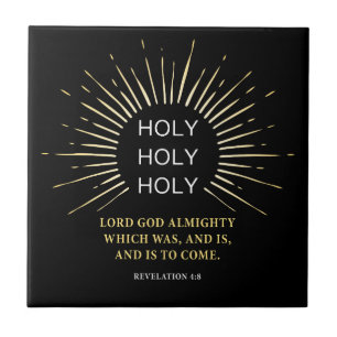 Holy Holy Holy Lord God Almighty – Christian Faith Tile