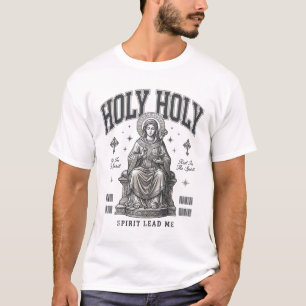 Holy Holy Vintage Engraving Religious Shirt Design