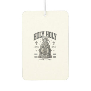 Holy Holy Vintage Engraving Religious Shirt Design Air Freshener