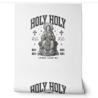 Holy Holy Vintage Engraving Religious Shirt Design Wallpaper