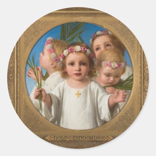Holy Innocents Heavenly Children Classic Round Sticker (Front)