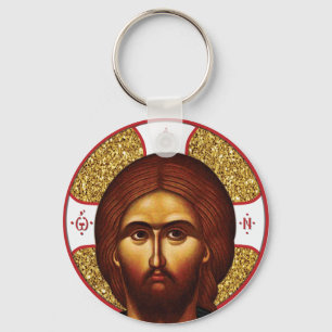Holy  jesus Christ Orthodox Icon Keychain