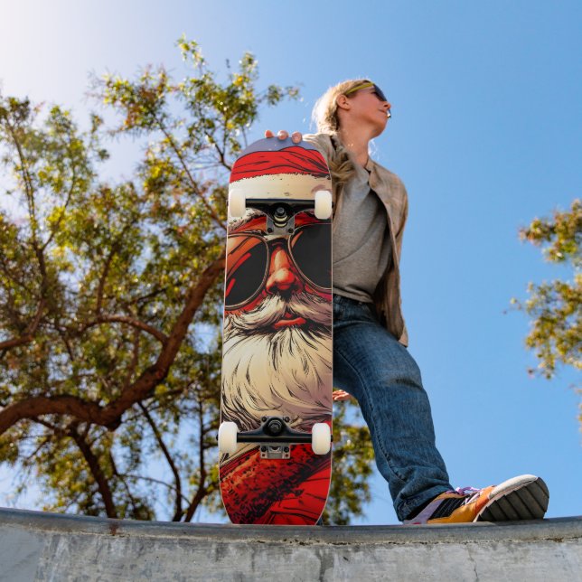 Holy Jolly Santa Divine Glow Skateboard (Outdoor 1)