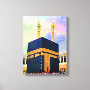 Holy Kaaba Islamic Art Canvas Print