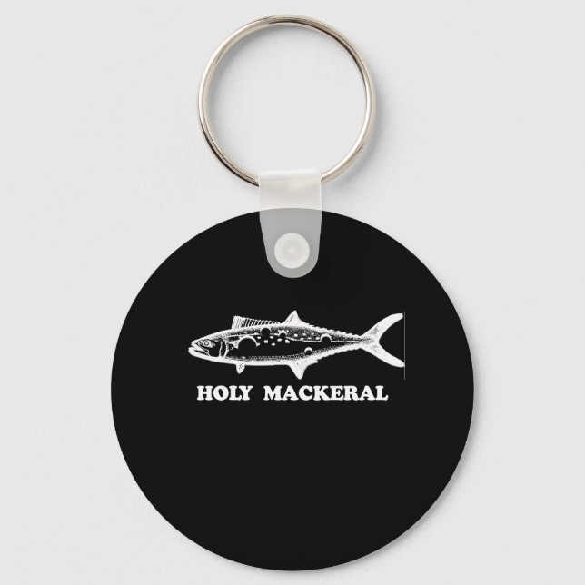 HOLY MACKERAL T-shirt Keychain (Front)