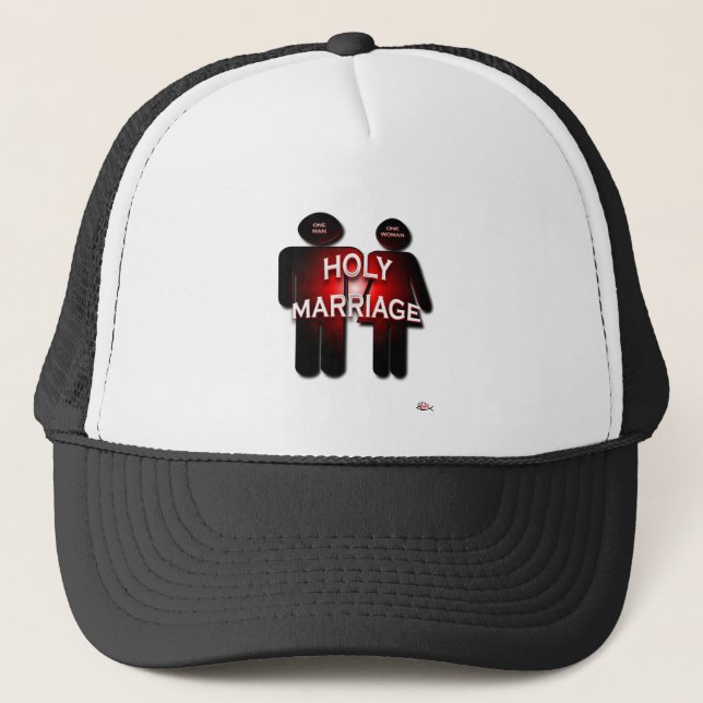 HOLY MARRIAGE TRUCKER HAT (Front)