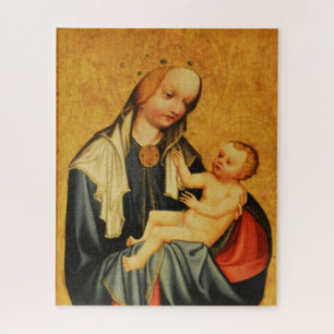 Holy Mary and baby Jesus Jigsaw Puzzle