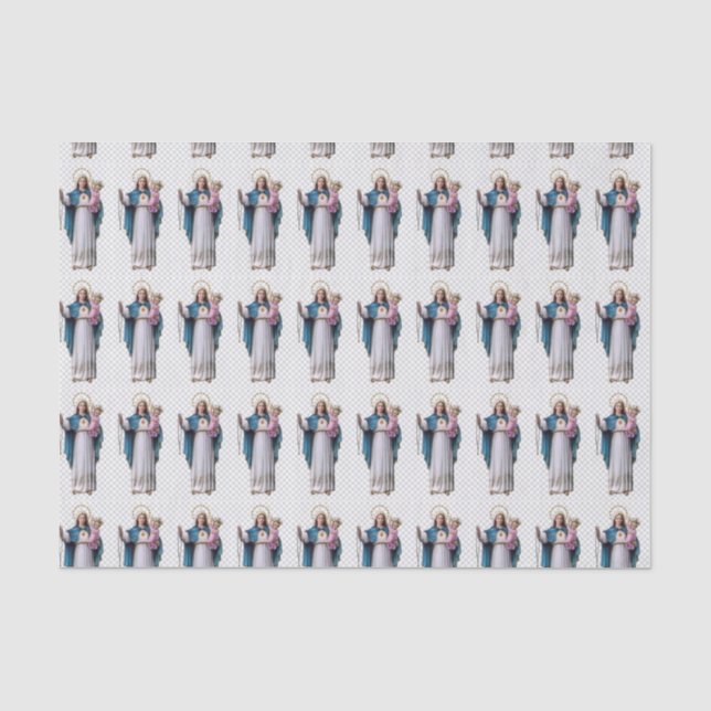 Holy Mary,mother of Jesus,mother of GoD,St,Mary,Ca Tissue Paper (Front)